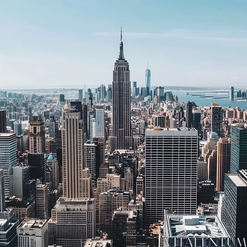 Urban Metropolis with Impressive Skyscrapers AI Image