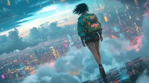 Cyberpunk Horizon: Journey into a Neon-lit Future