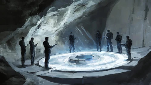 Technological Briefing in Underground Cave