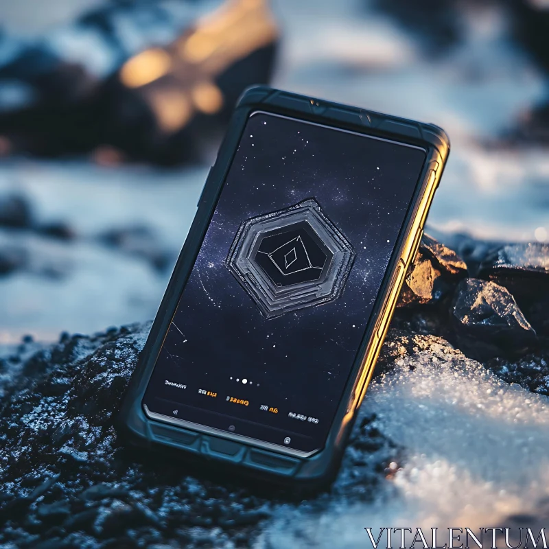 Outdoor Rugged Smartphone with Starry Hexagon Display