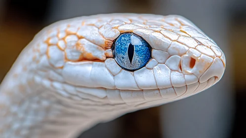 Detailed Portrait of a Snake's Head