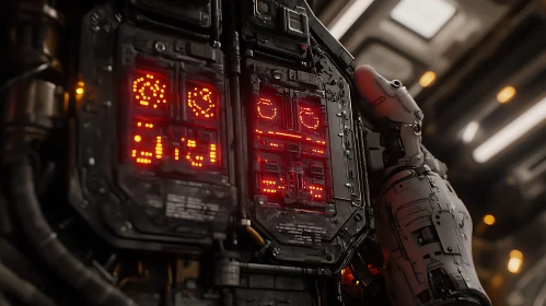 Cyborg and Digital Display Interaction