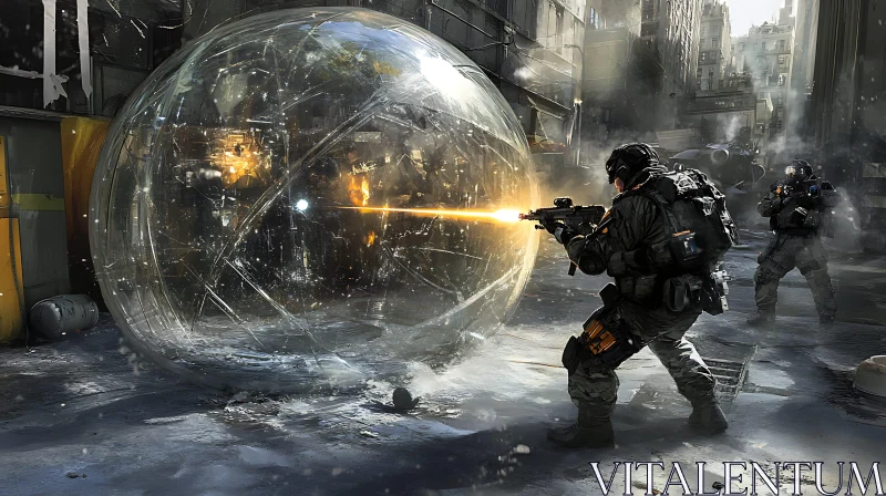 High-Tech Soldiers in Intense Urban Battle