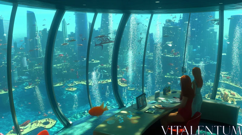 Aquatic Urban Future Vision AI Image