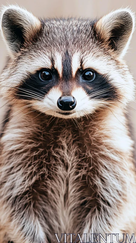 Raccoon Portrait AI Image