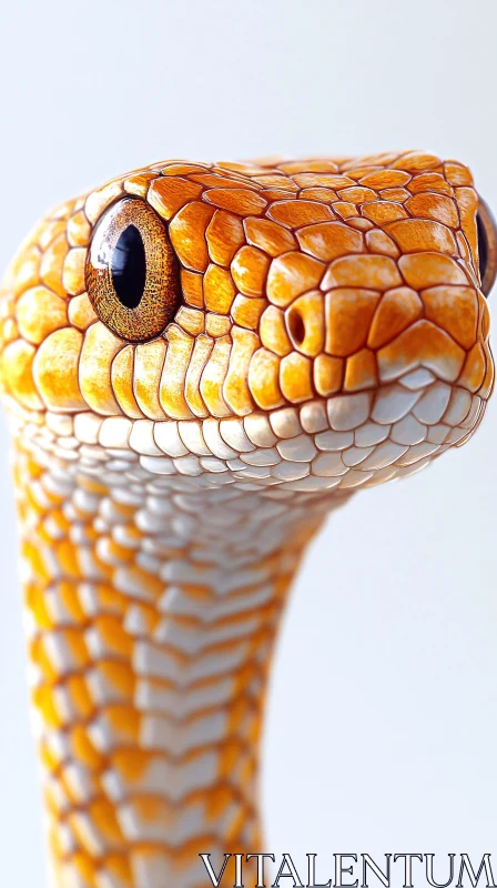 Detailed Snake Portrait AI Image