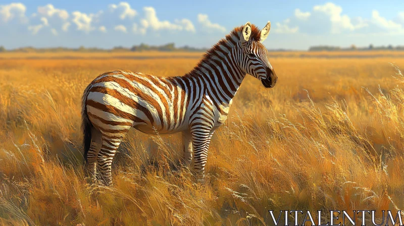 AI ART African Zebra Landscape