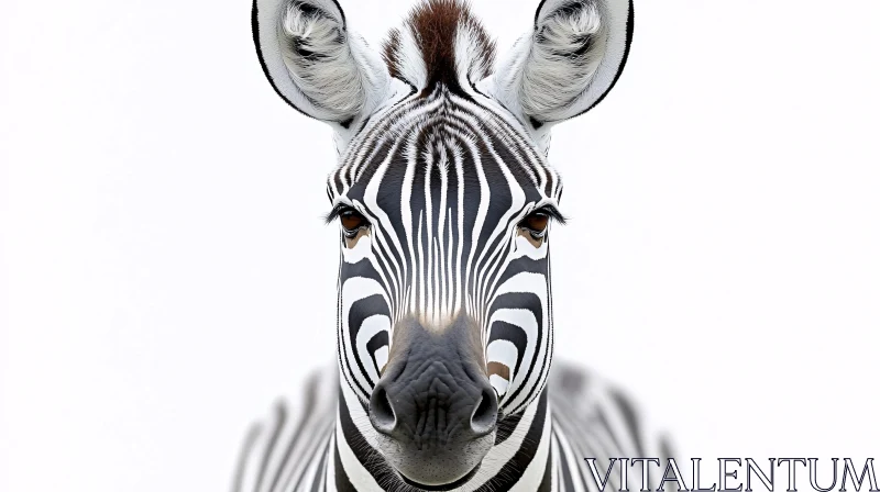 AI ART Majestic Zebra Portrait