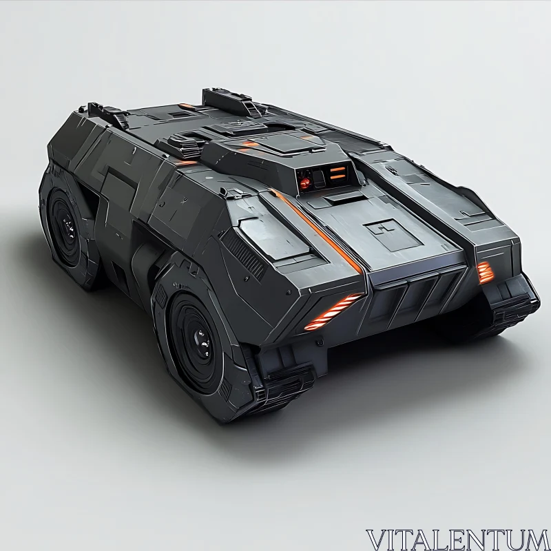 Sleek Advanced Armored Vehicle Concept AI Image