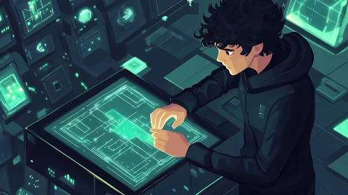 Futuristic Digital Interaction