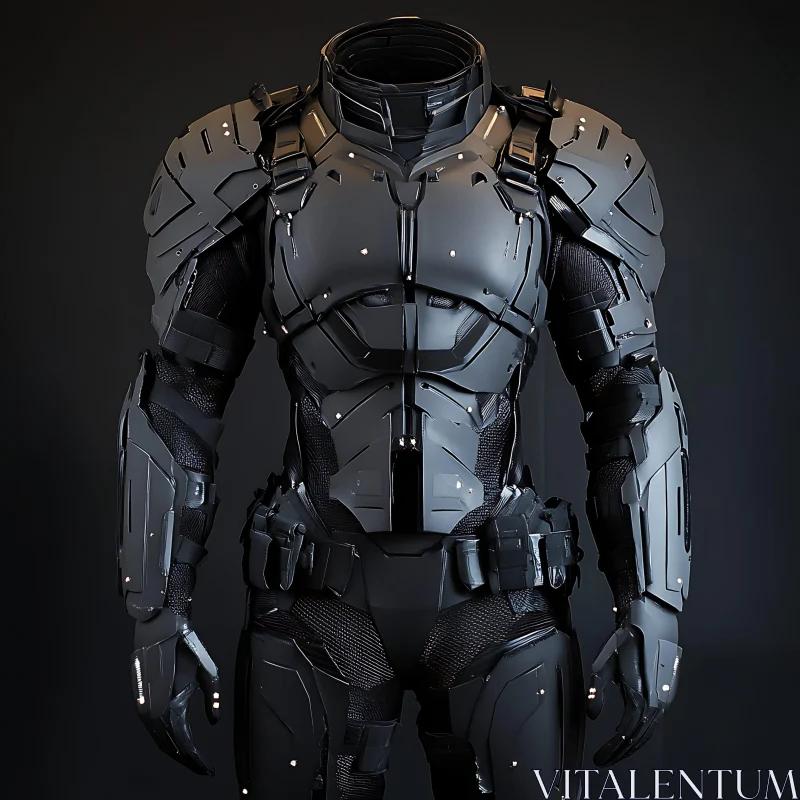 Advanced Robotic Exoskeleton Armor AI Image