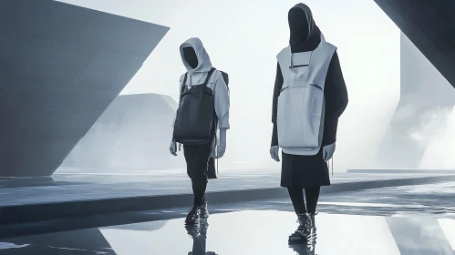 High-Tech Fashion in Abstract Space