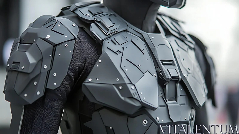 Intricate Cybernetic Armor Design AI Image