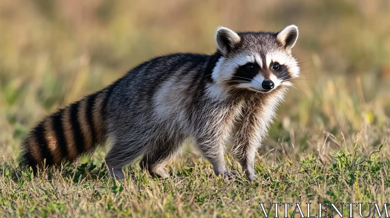 Raccoon in Nature AI Image