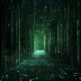 Green Digital Matrix Pathway