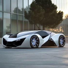 Sleek and Aerodynamic Futuristic Vehicle