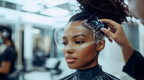 Futuristic Cyber Hairstyling Experience