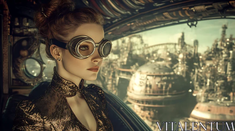 AI ART Visionary Steampunk Portrait