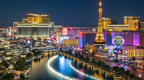 Night City Lights of Las Vegas