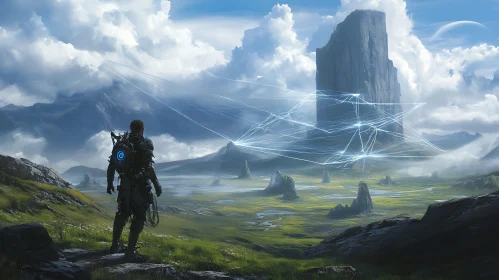 Technologically Enhanced Landscape with Explorer