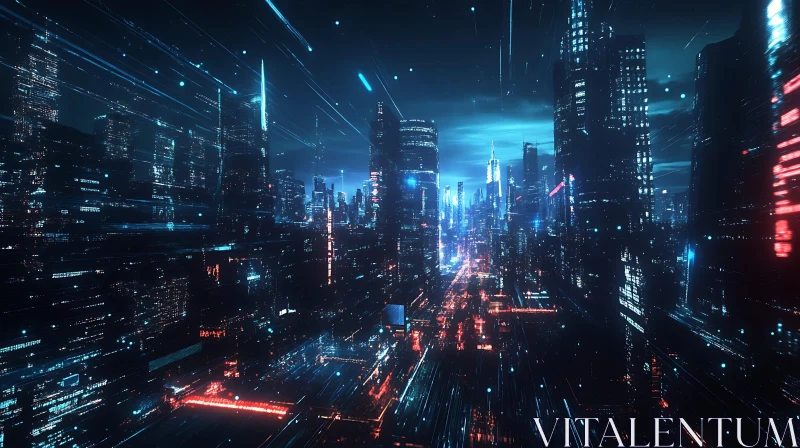 Neon Illuminated Skyline
