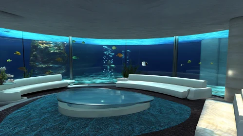 Underwater Modern Lounge Interior Design