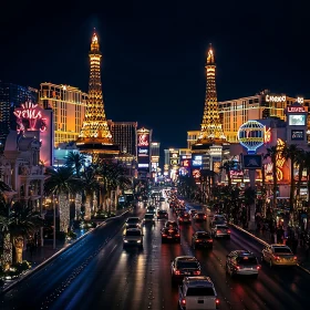 Vibrant Nightscape of Las Vegas