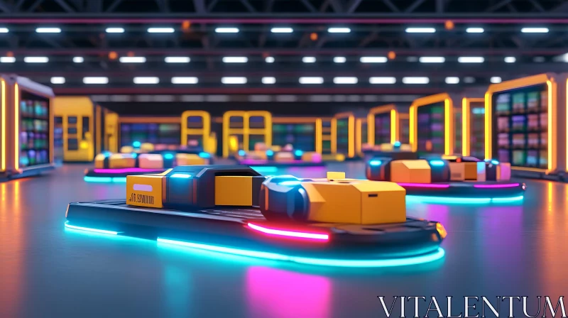 High-Tech Automated Warehouse