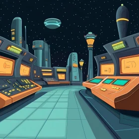 Sci-Fi Urban Nightscape
