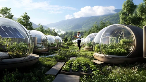 Sustainable Agriculture in Transparent Domes