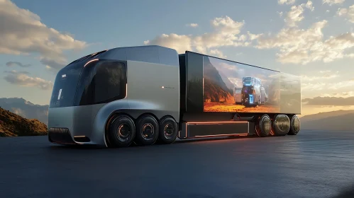 Modern Electric Concept Truck Design