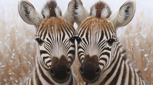 Zebra Duo in Field