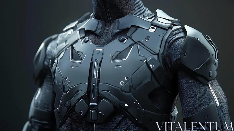 Sleek High-Tech Armor Design AI Image