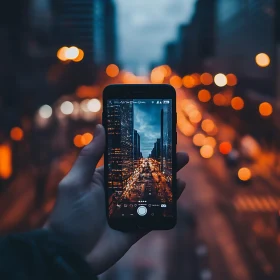 Smartphone Photography of City Lights and Skyscrapers