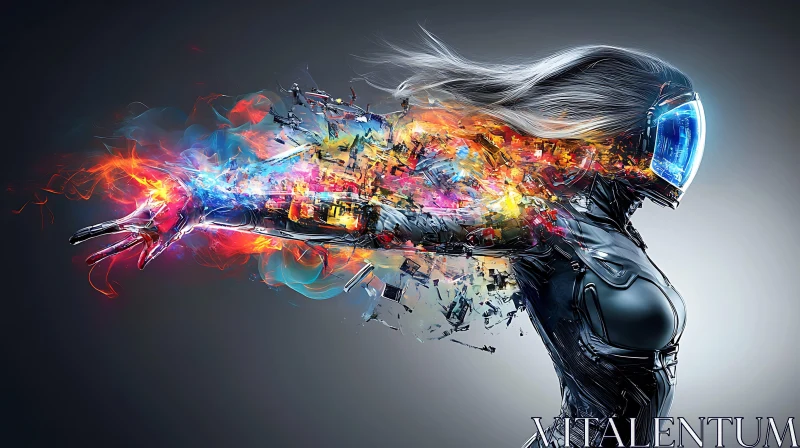 AI ART Digital Artworks of Futuristic Cyborgs