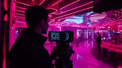 Neon-Infused Cinematography Environment