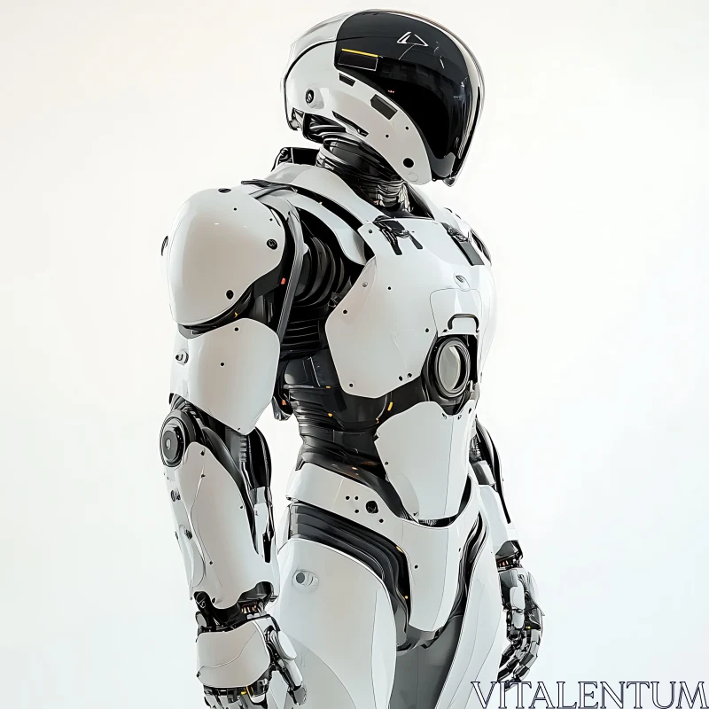 Sleek Future Technology Robot AI Image