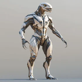 Reptilian Cyborg Design