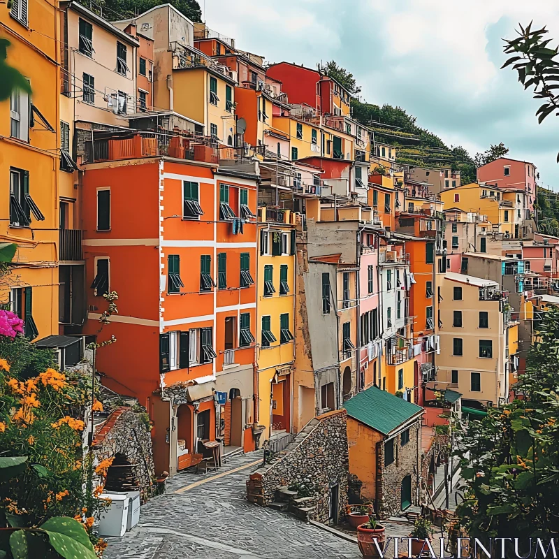 AI ART Picturesque Italian Coastal Village