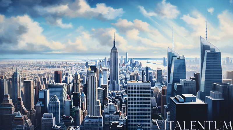 New York City Urban Landscape AI Image