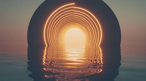 Illuminated Tunnel Reflections