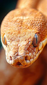 Detailed Snake Head Close-Up