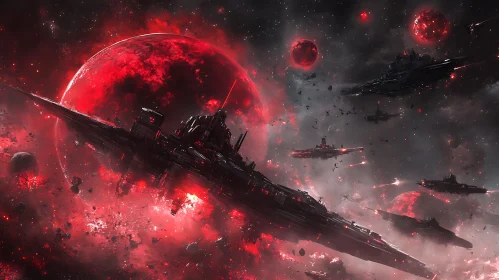 Cosmic Warfare in a Futuristic Galaxy