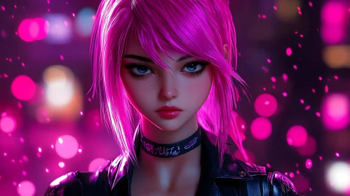 Cyberpunk Anime Portrait
