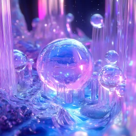 Surreal Neon Abstract Art