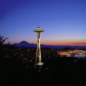 Radiant Cityscape Highlighted by Iconic Tower