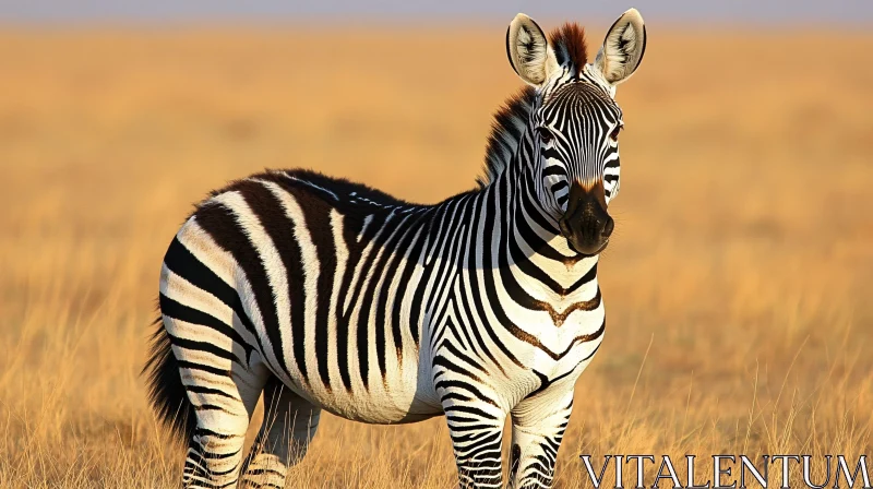 Zebra in the Wild AI Image