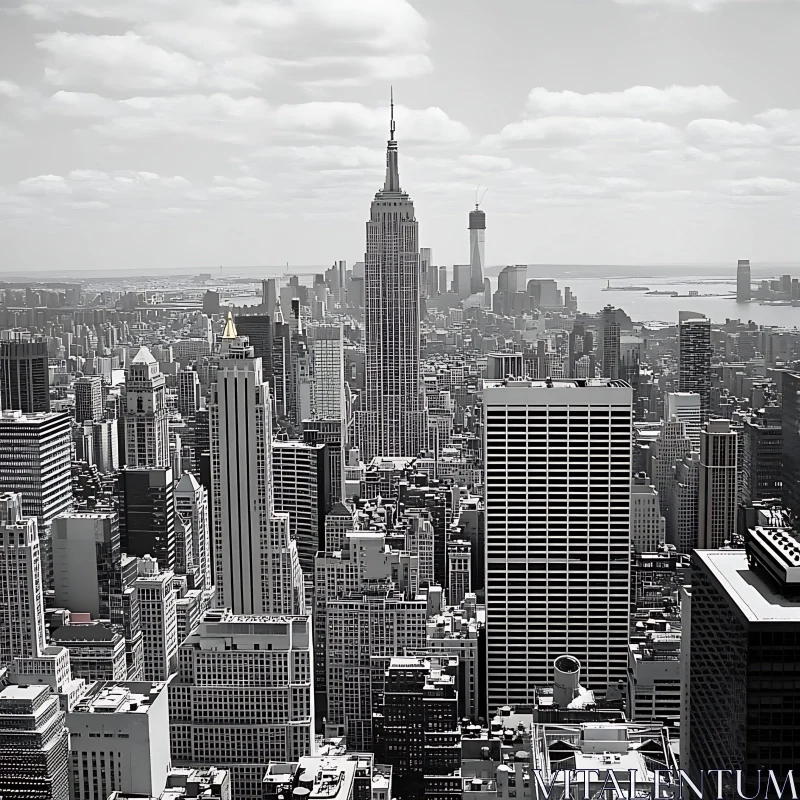 Iconic NYC Skyline with Empire State Building AI Image