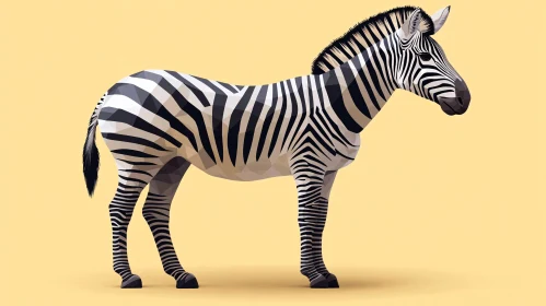 Geometric Zebra Illustration