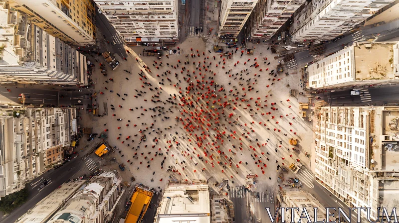 AI ART Urban Landscape from Above